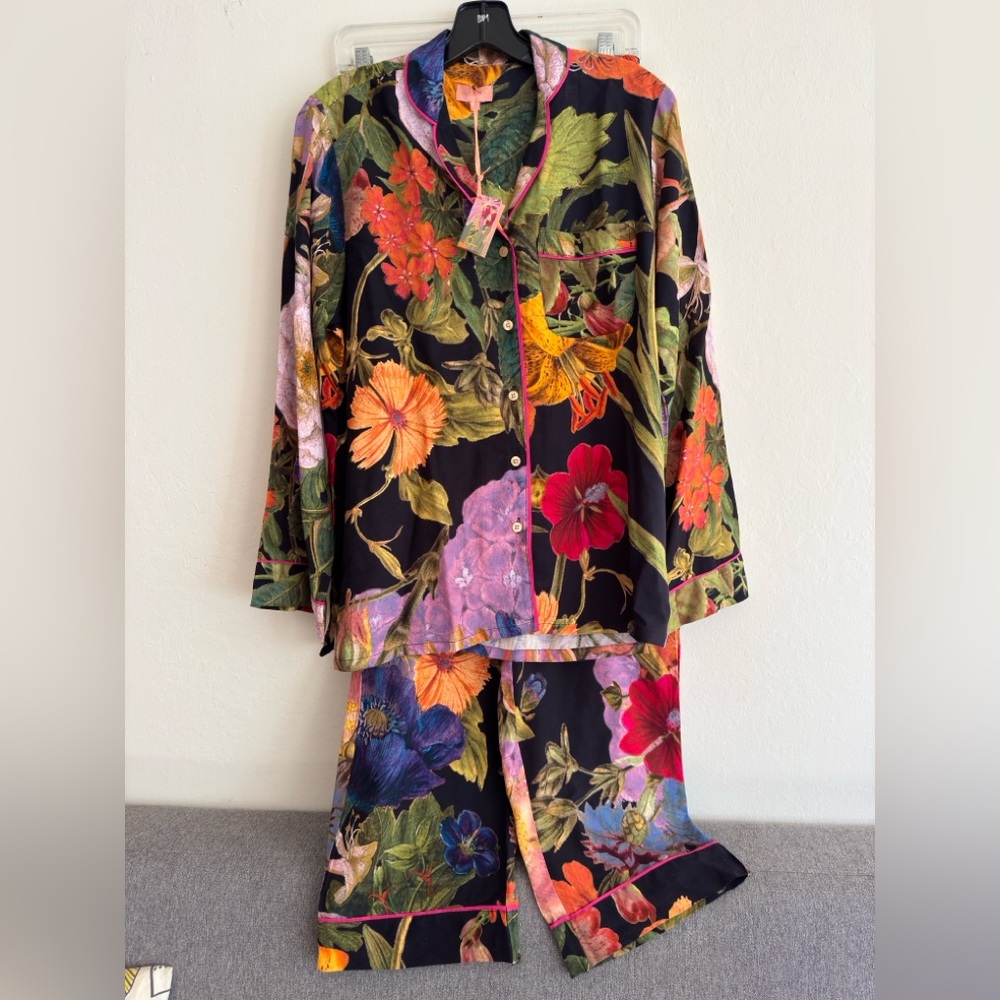 Powder UK Floral Print Pajama Set - Multicolor